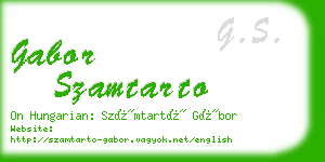 gabor szamtarto business card